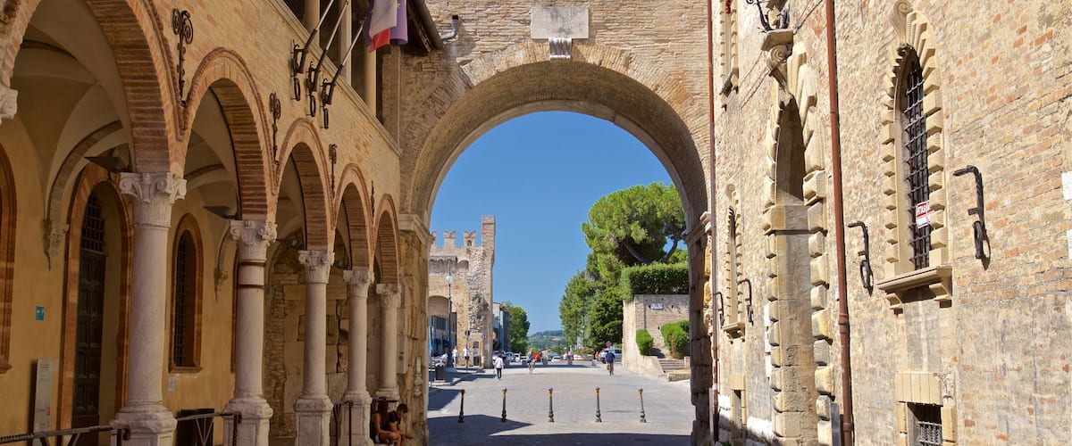 Arco di Augusto showing heritage elements
