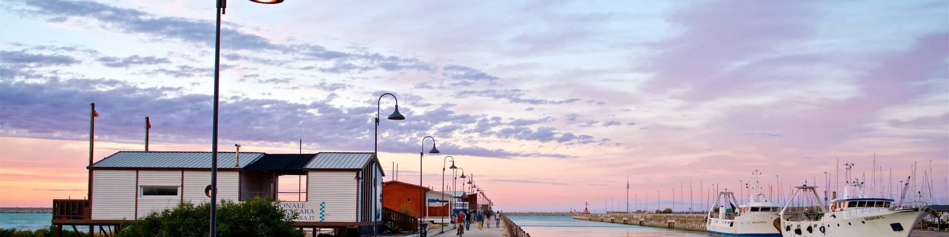 Ponte del Mare featuring a sunset and a river or creek
