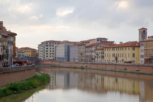 Arno River featuring a sunset and a river or creek