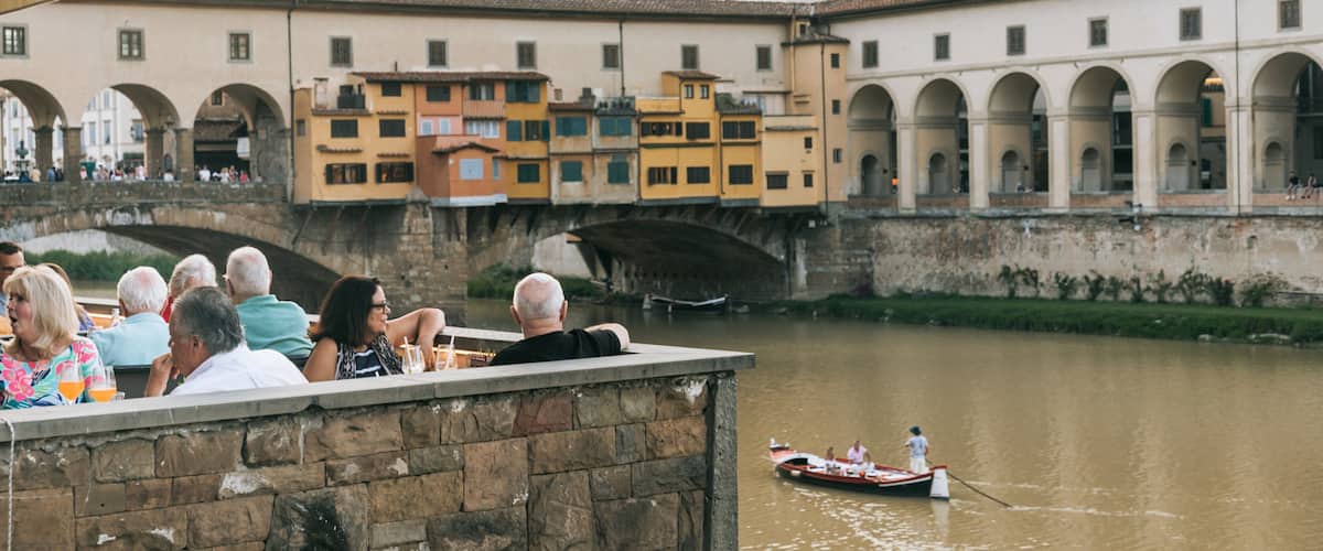 Arno River featuring kayaking or canoeing, a bridge and a river or creek