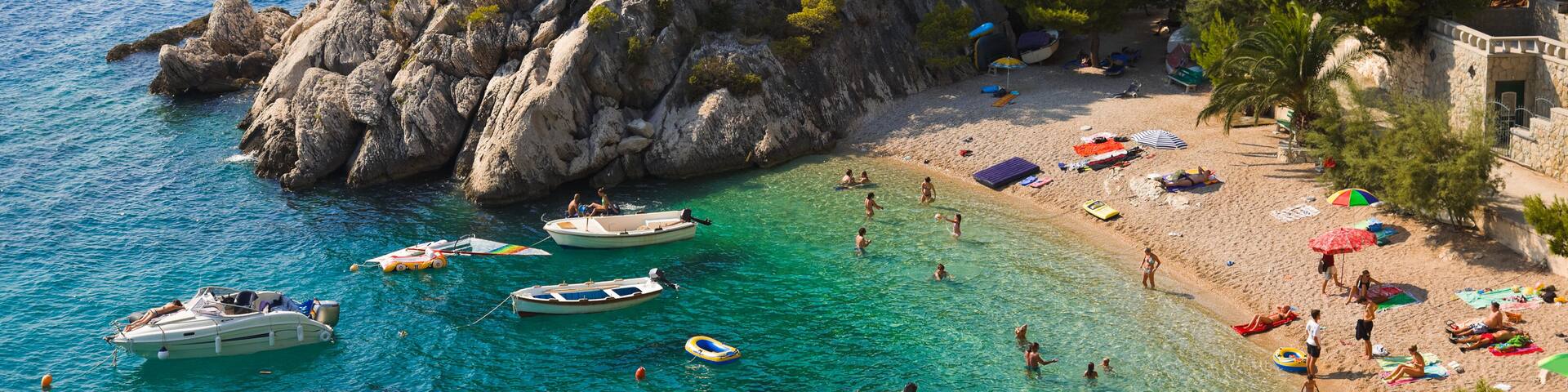 Beach at Brela, Croatia