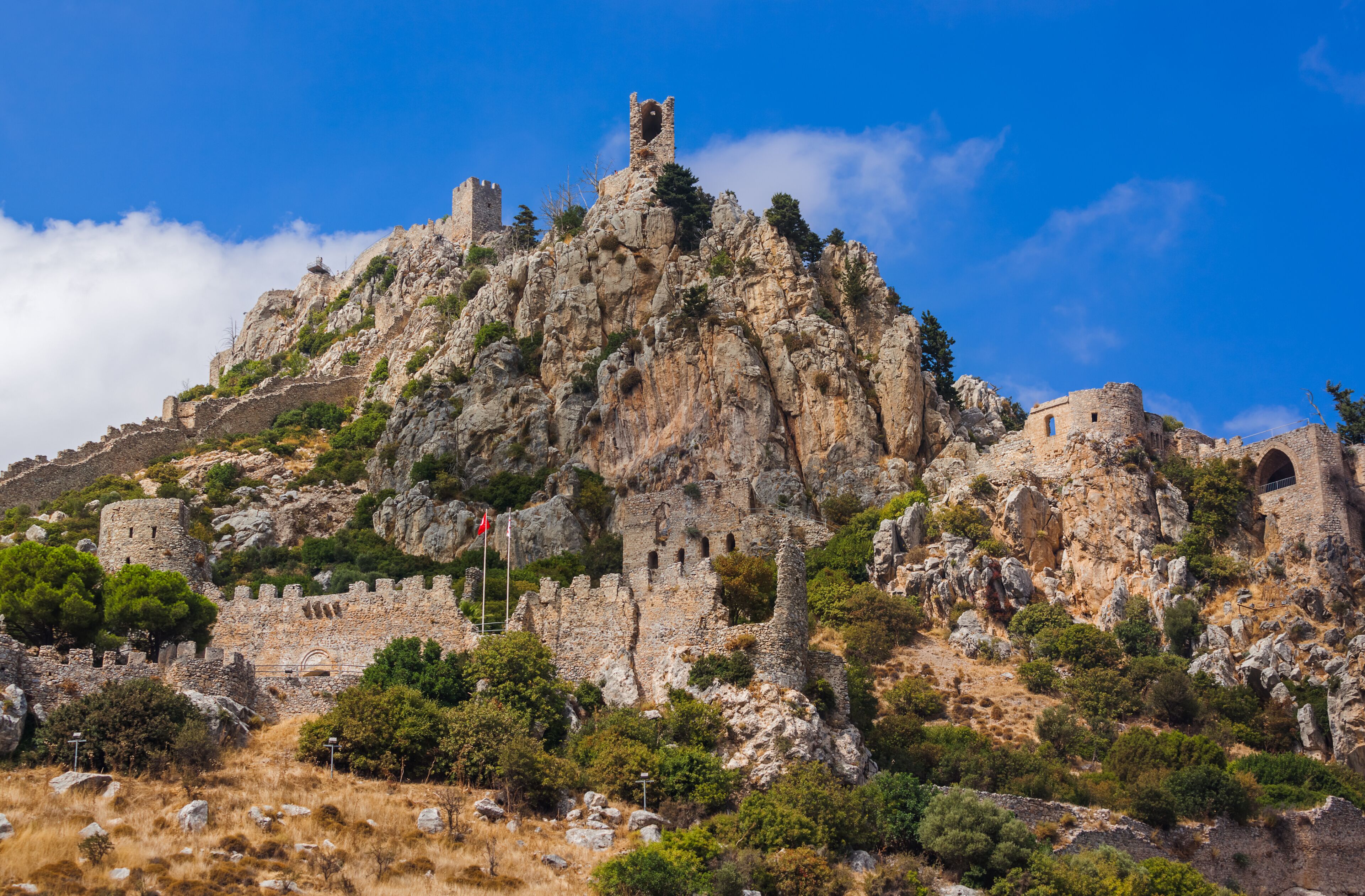 Historical Saint Hilarion Castle in Kyrenia region - Northern Cyprus