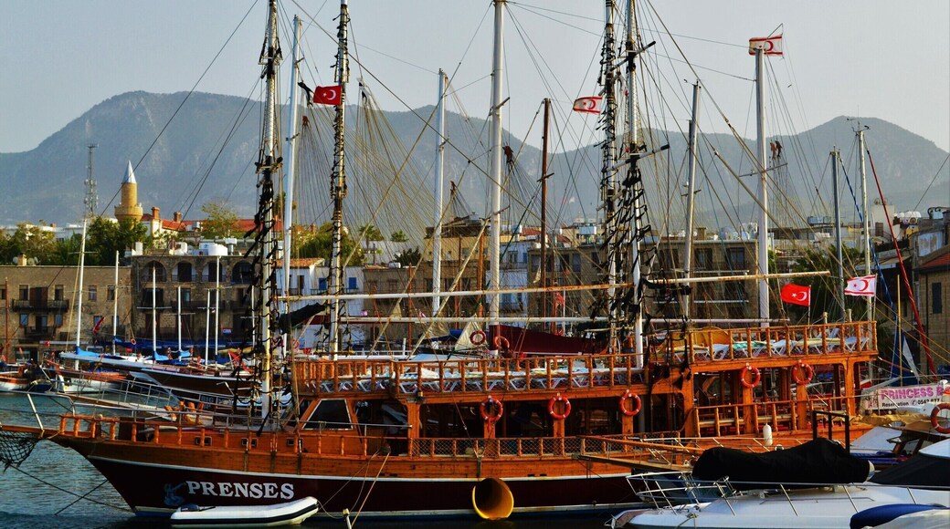 Kyrenia harbour, turkish occupation,Cyprus