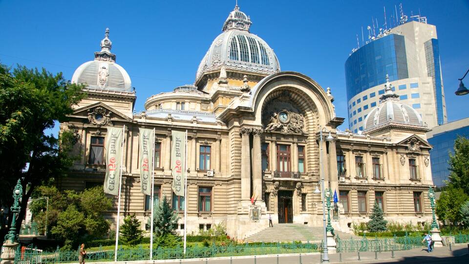 Bucharest which includes a castle, heritage elements and heritage architecture