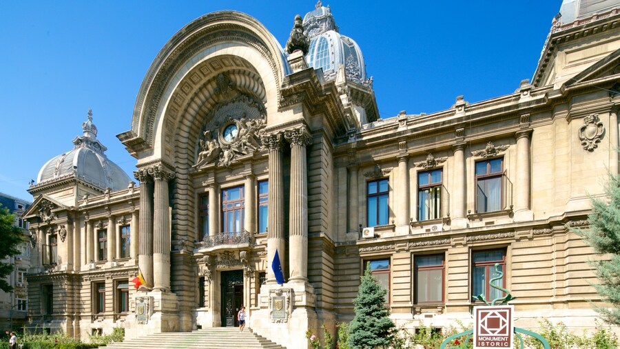 Bucarest que incluye un castillo y patrimonio de arquitectura