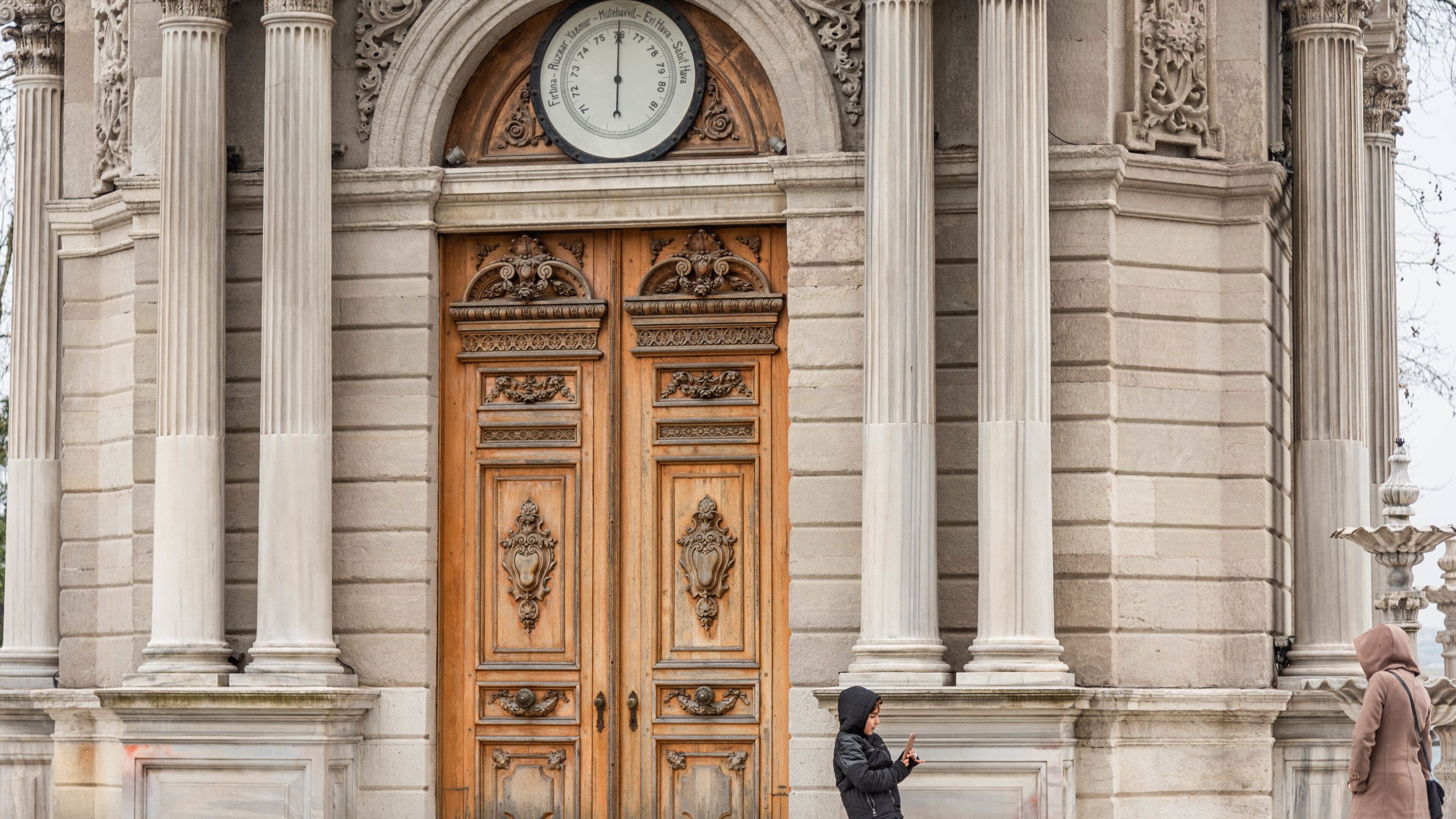 Dolmabahce Clock Tower featuring heritage elements