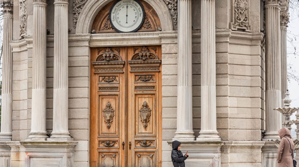 Dolmabahce Clock Tower featuring heritage elements