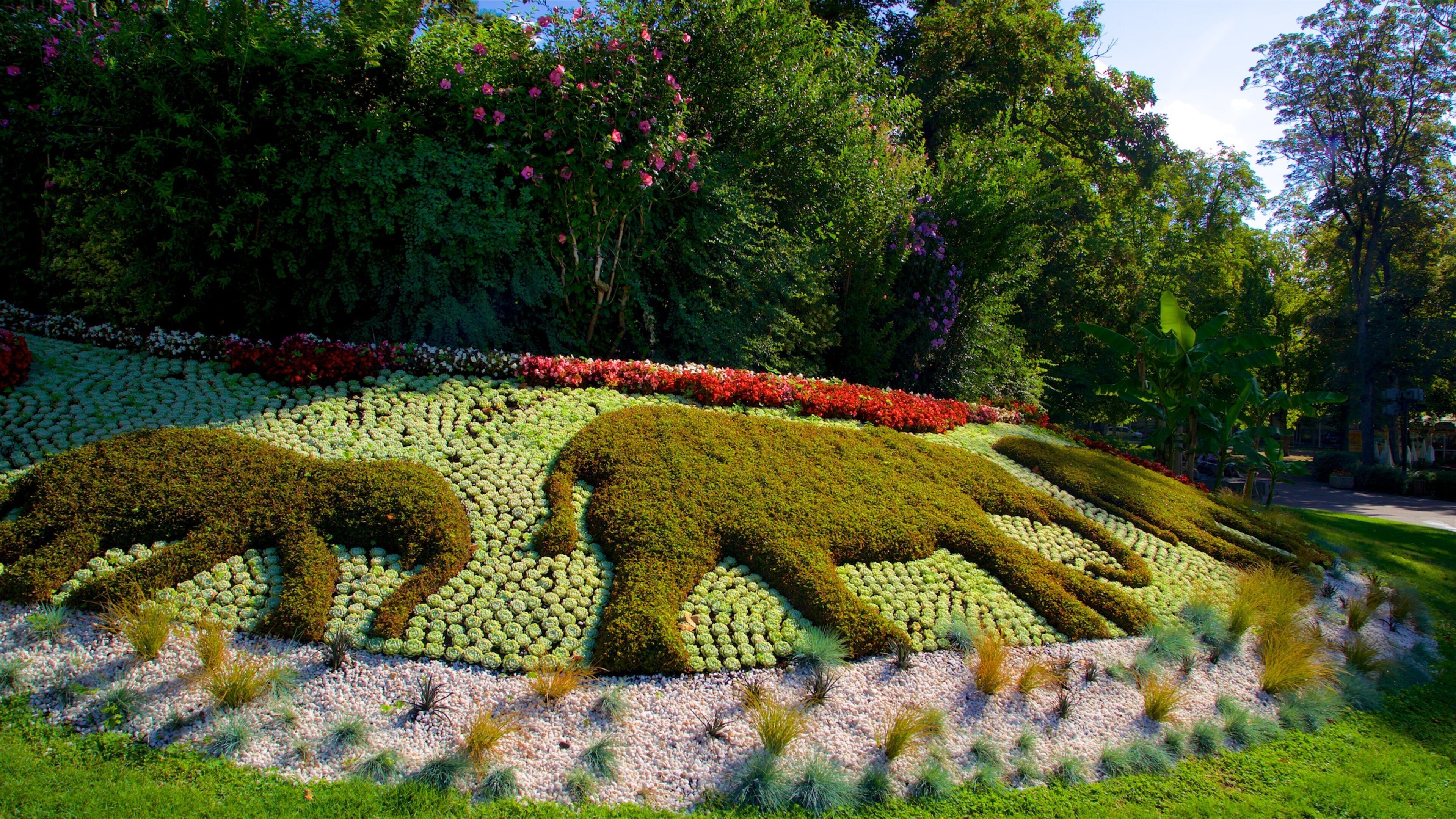 Jardin Lecoq featuring a park and flowers