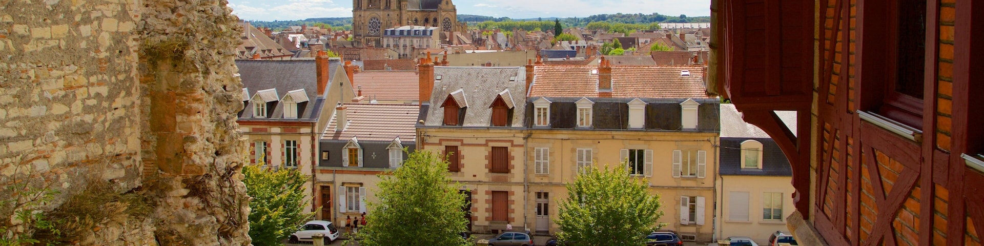 Maison Mantin mostrando uma cidade