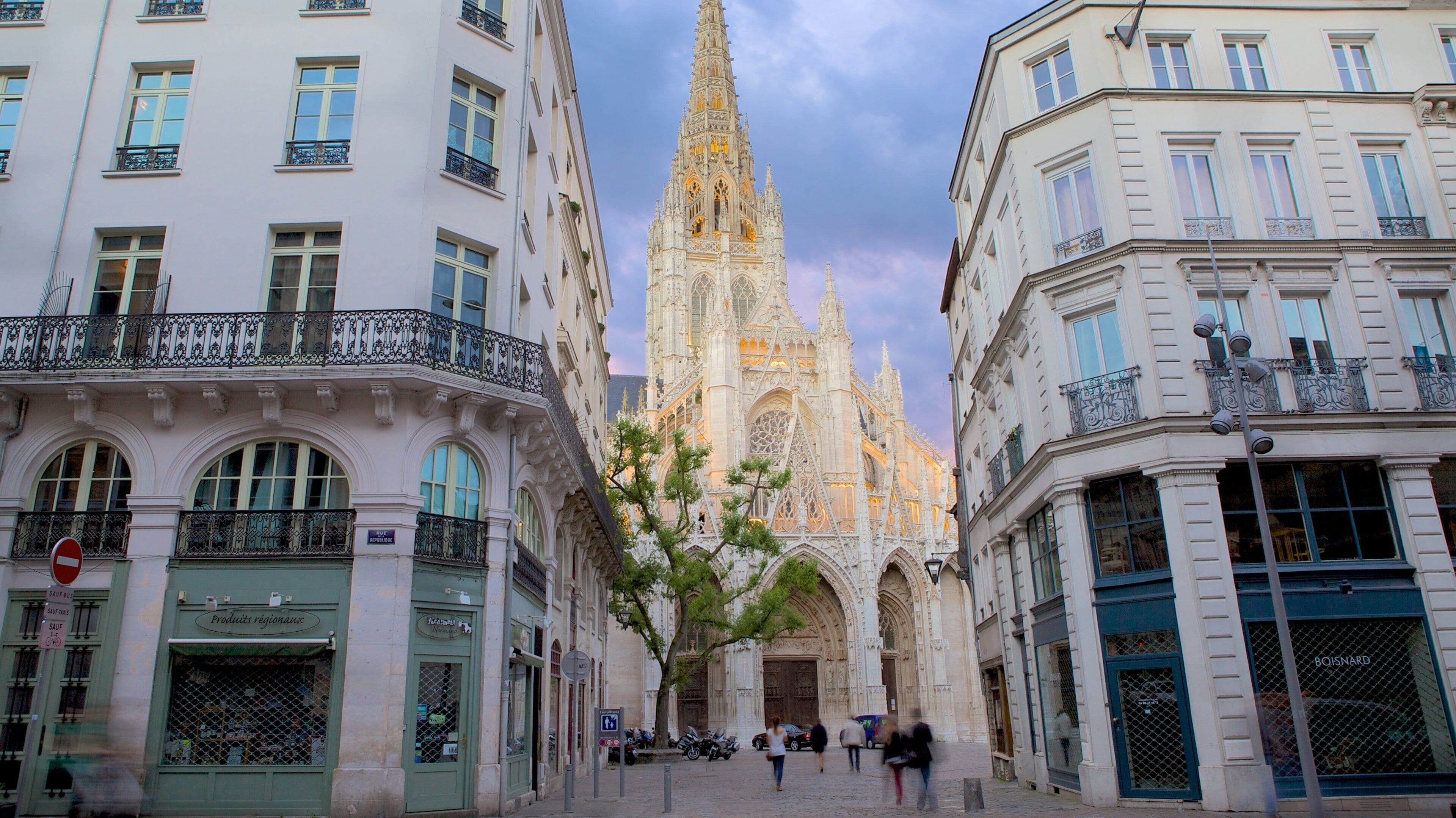 Normandy featuring a church or cathedral
