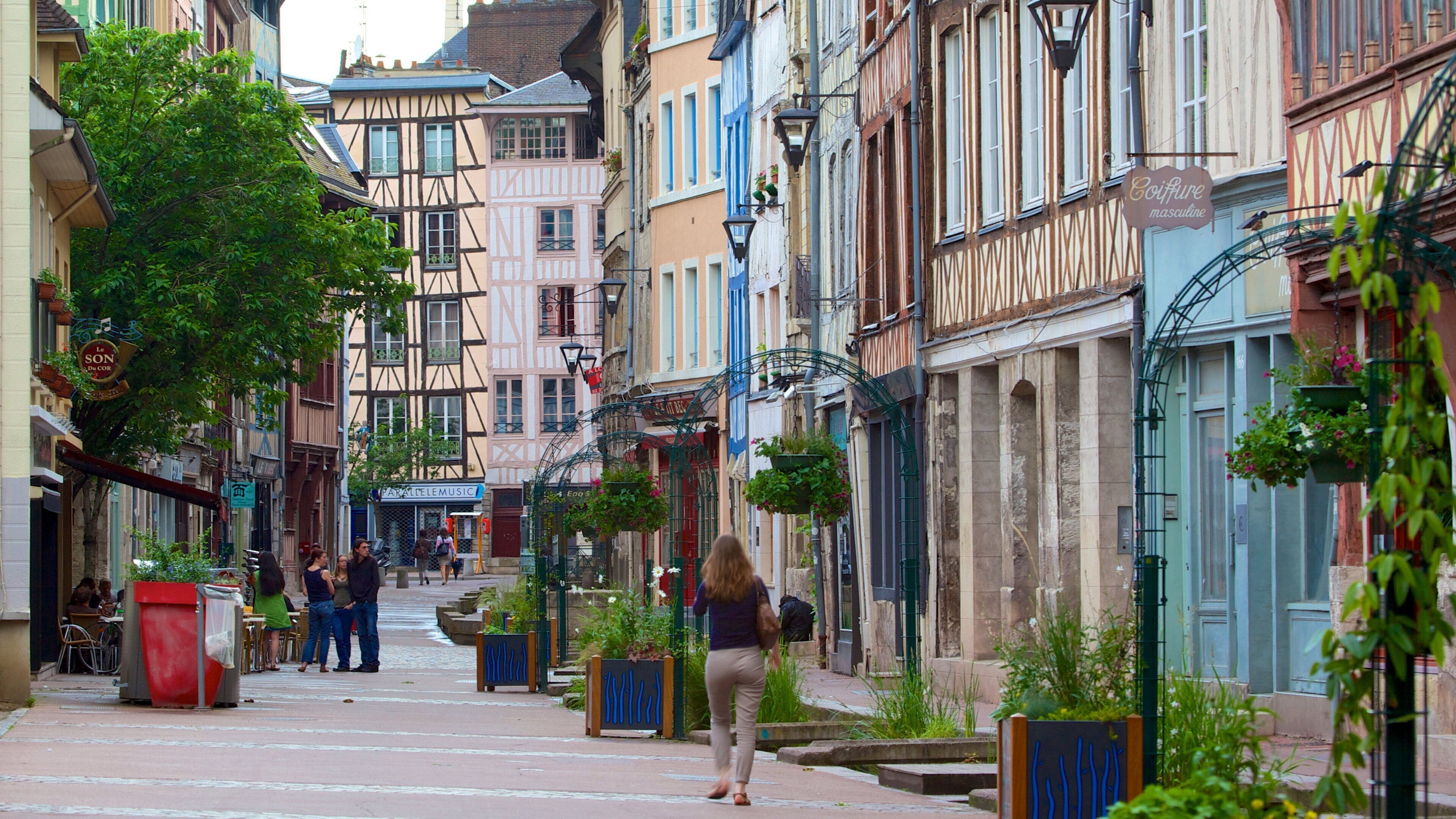 Ruán ofreciendo una ciudad y escenas cotidianas