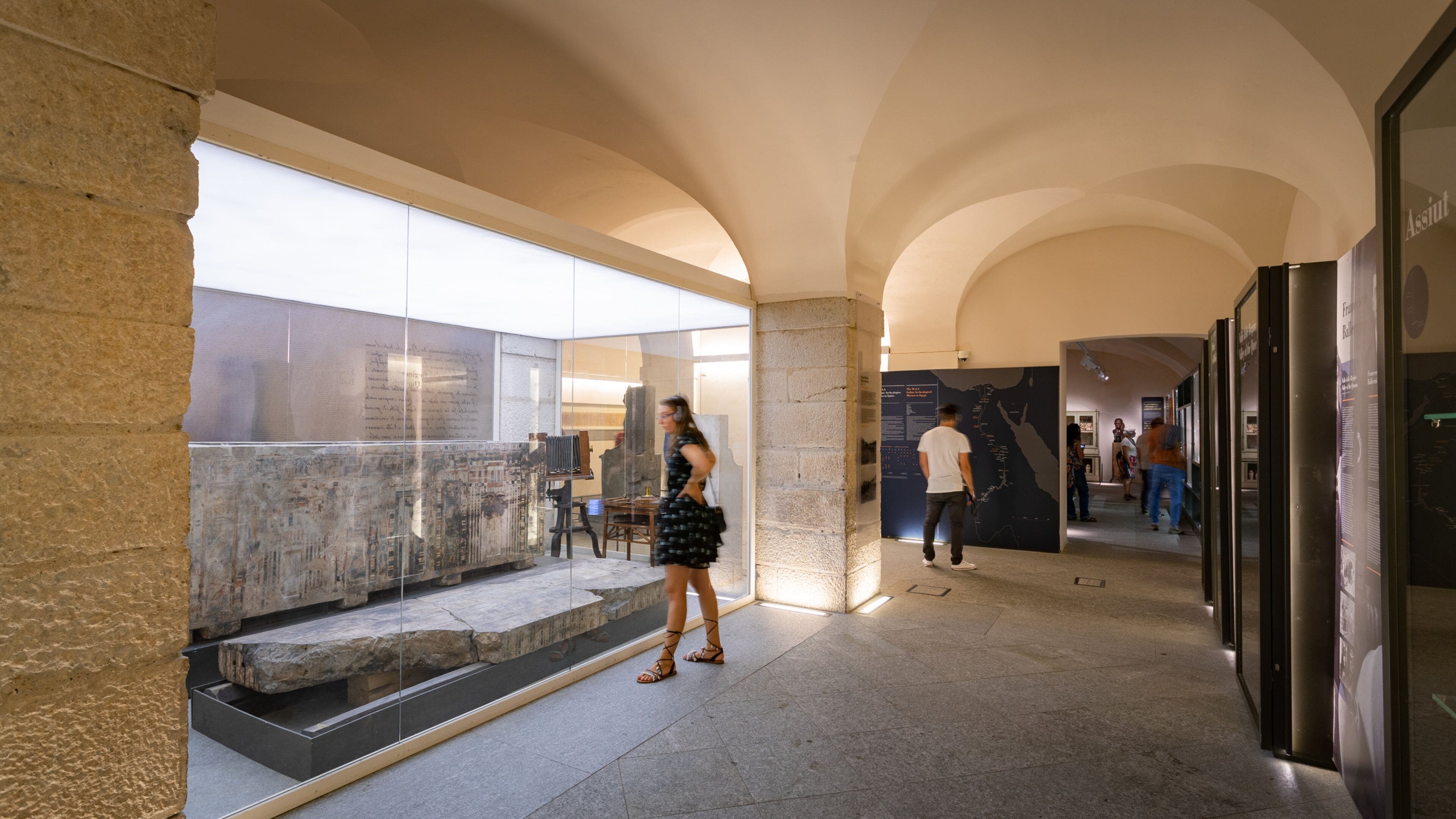 Egyptian Museum Torino showing interior views and heritage elements