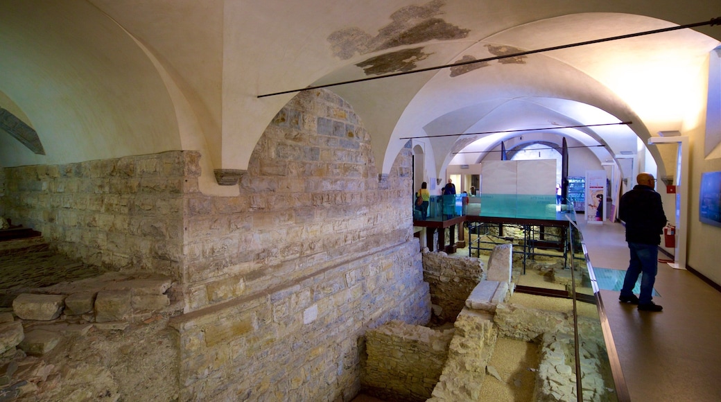 Palazzo del Podestà showing interior views as well as an individual male