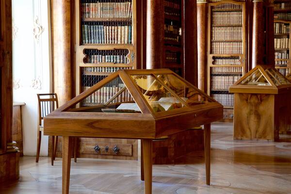 Abbey Library of Saint Gall featuring heritage elements and interior views