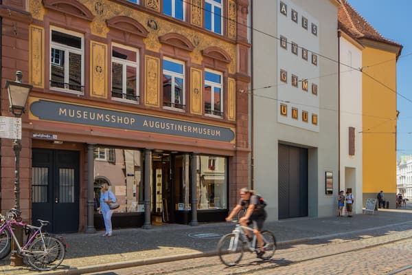 Augustinermuseum showing road cycling and a city as well as an individual male