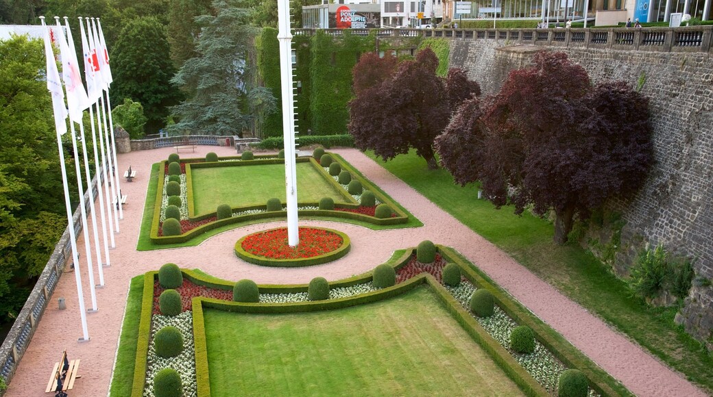 Luxemburgo que incluye un jardín