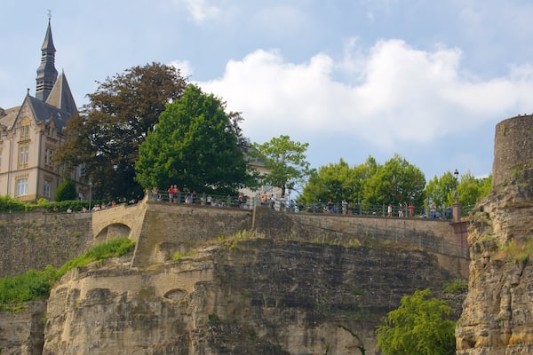 Luxembourg montrant église ou cathédrale et patrimoine architectural