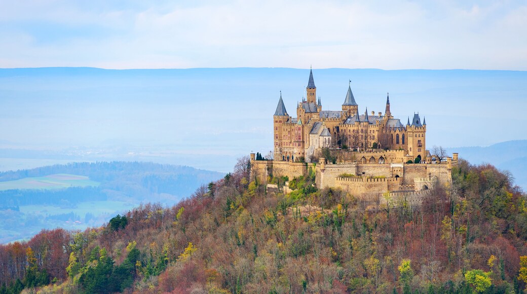 Hohenzollern castle in the Black Forest mountains, Germany
