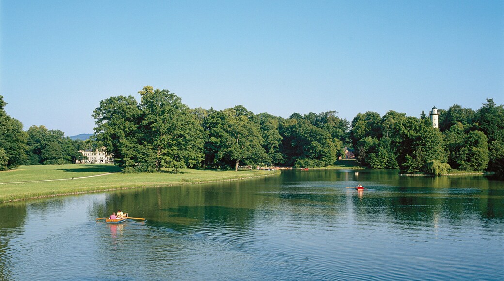 Schoenbusch Park featuring kayaking or canoeing and a lake or waterhole