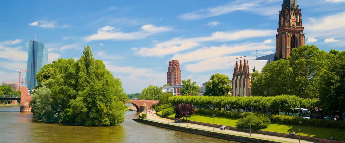 Frankfurt das einen Geschichtliches, Park und Fluss oder Bach