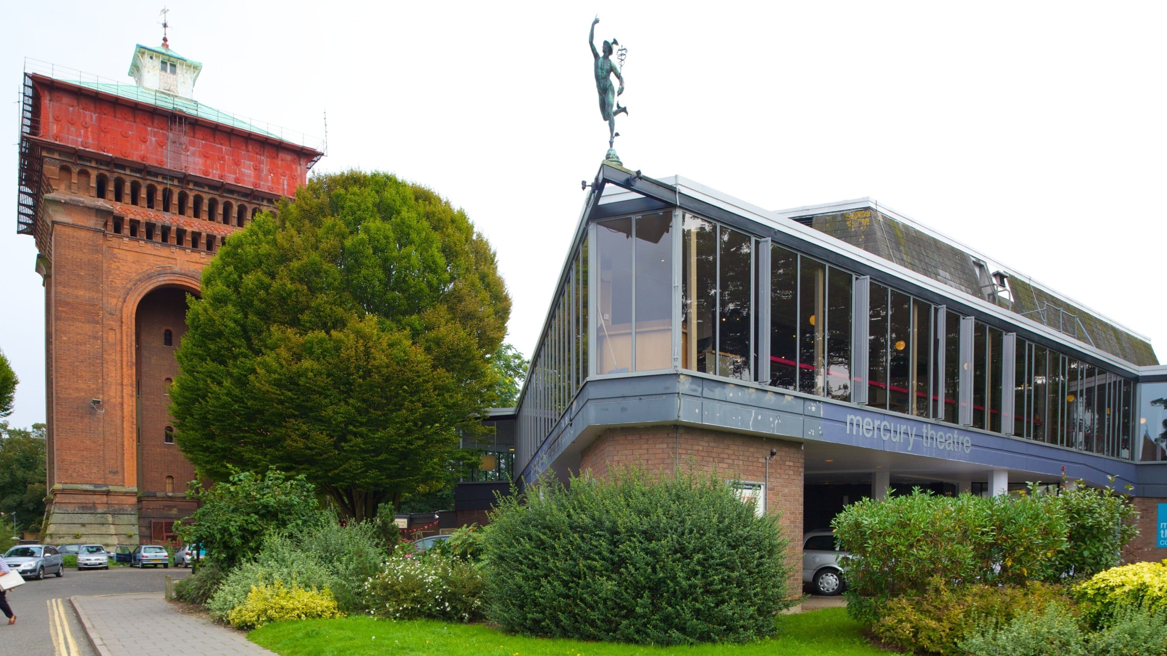 Colchester featuring theater scenes and a city