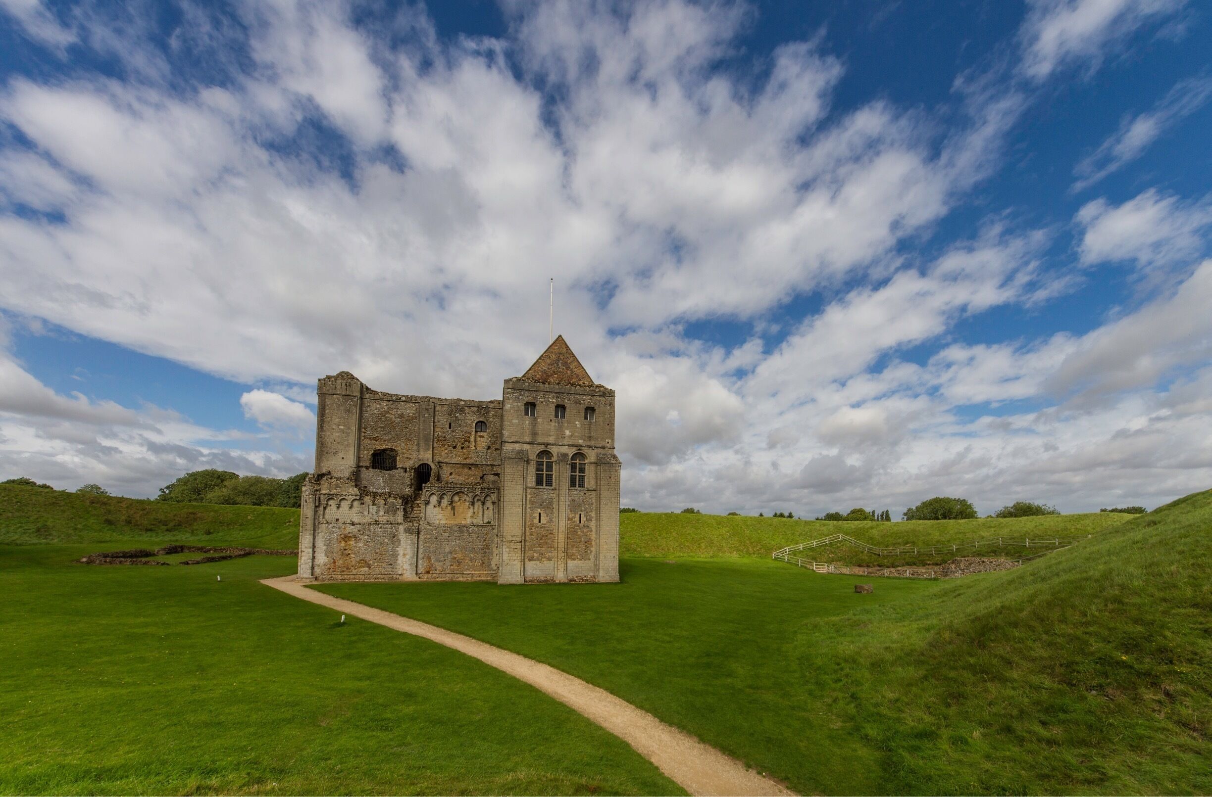 Entrance fee is payable but the earth mound that surrounds the castle gives opportunity for shots from 360 degrees, inside the castle is open for exploring too.