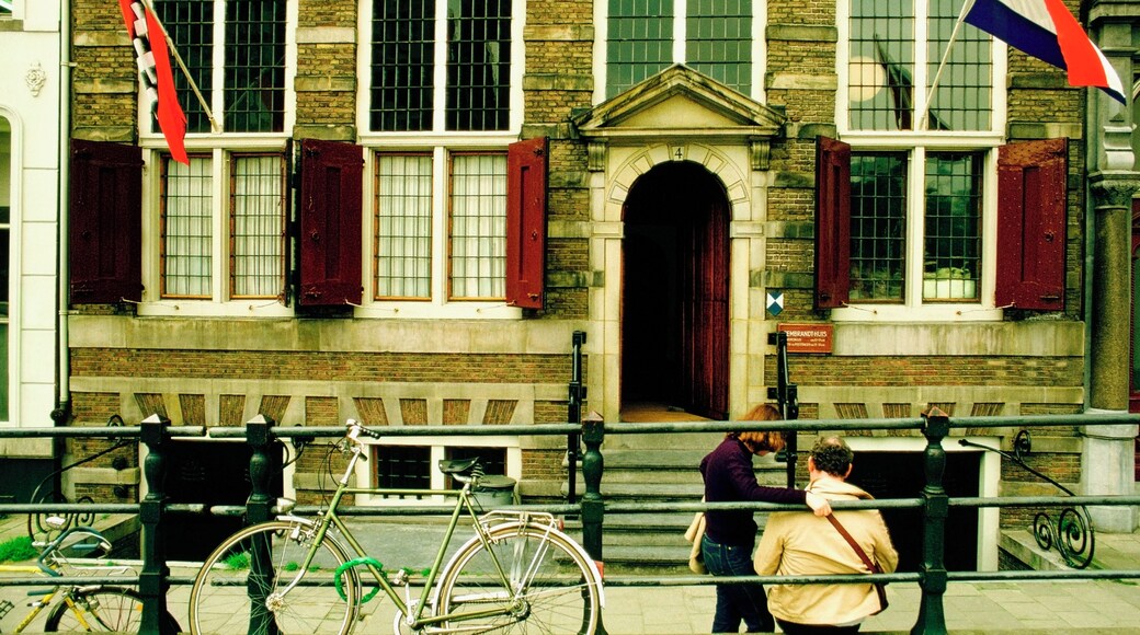 Facade of a museum, Rembrandt House Museum, Amsterdam, Netherlands