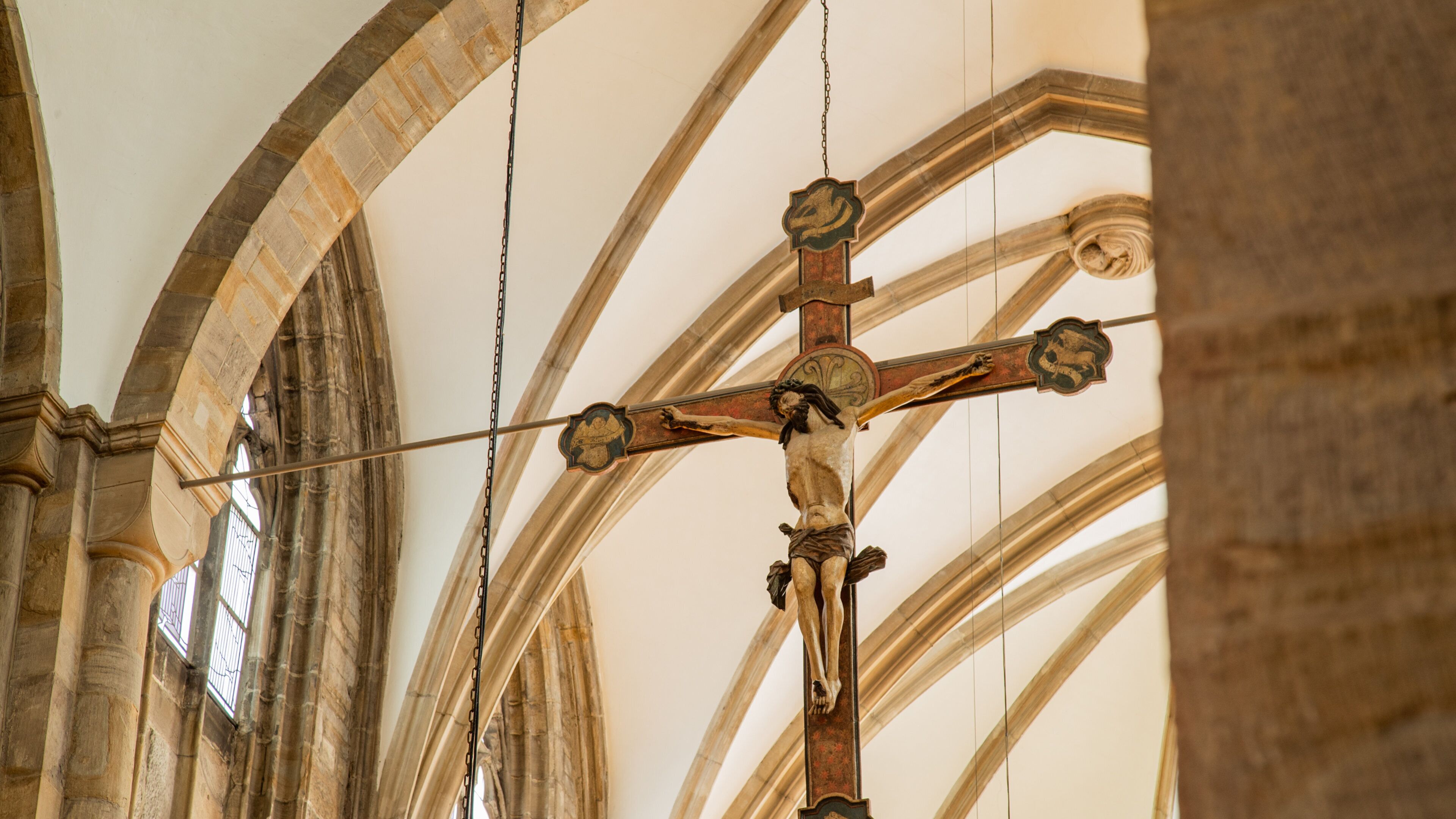 Marienkirche which includes interior views and religious elements