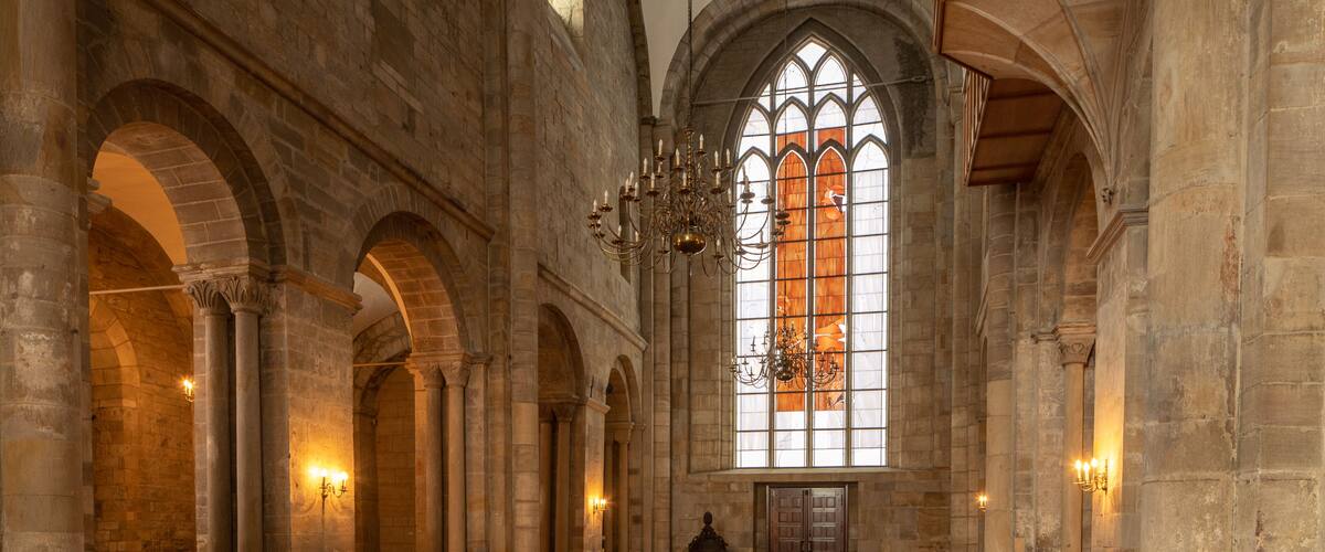 St. Marienkirche featuring interior views, heritage elements and a church or cathedral