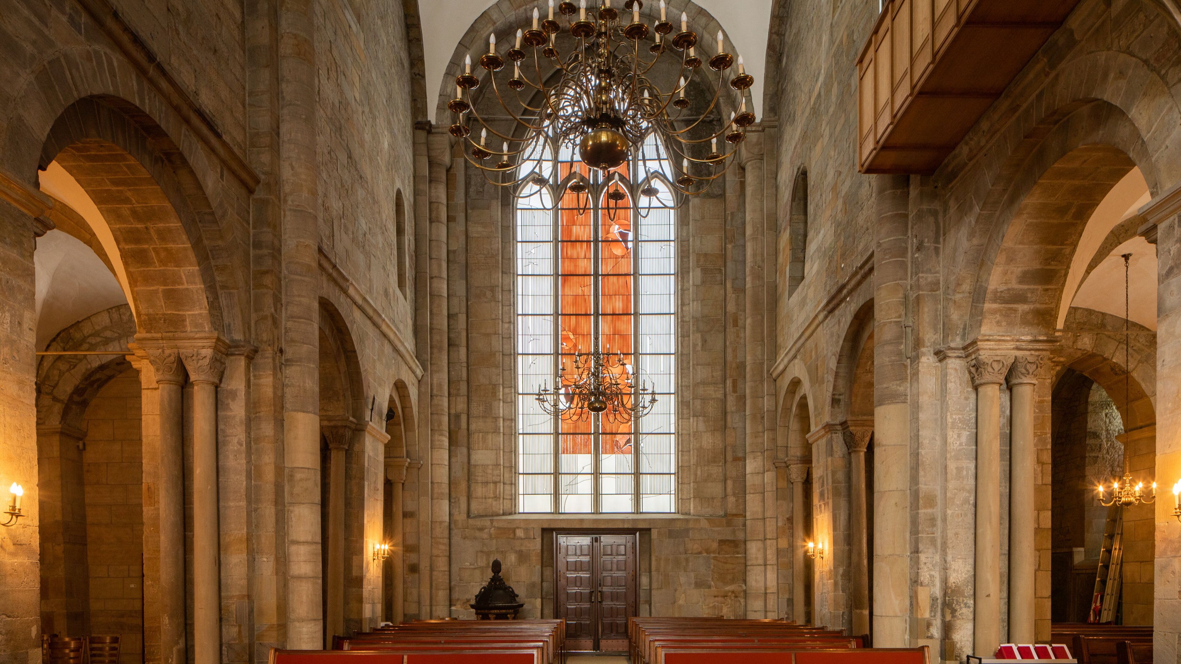St. Marienkirche showing interior views, a church or cathedral and heritage elements