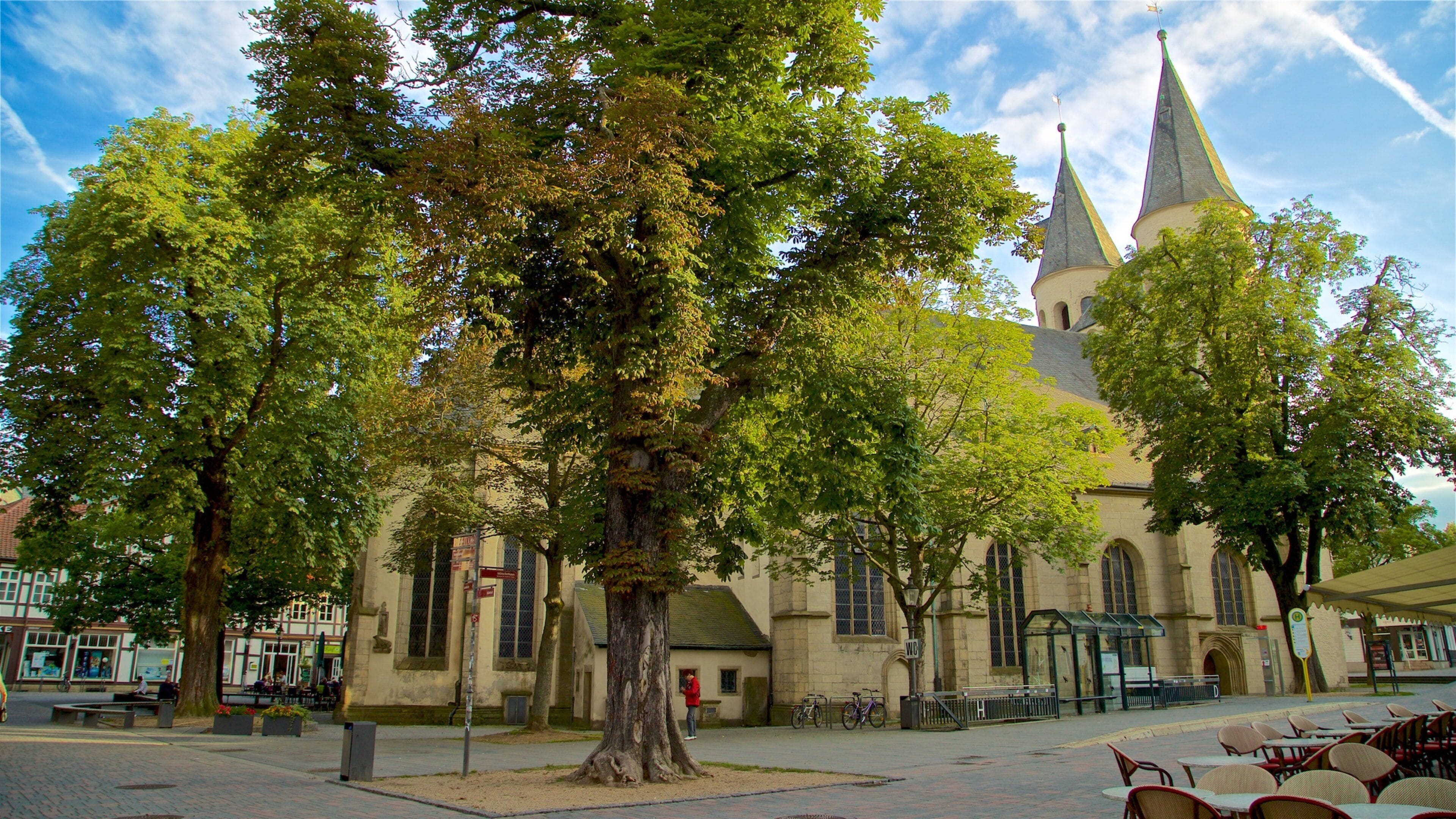 Jakobikirche som viser kirke eller katedral og historisk arkitektur