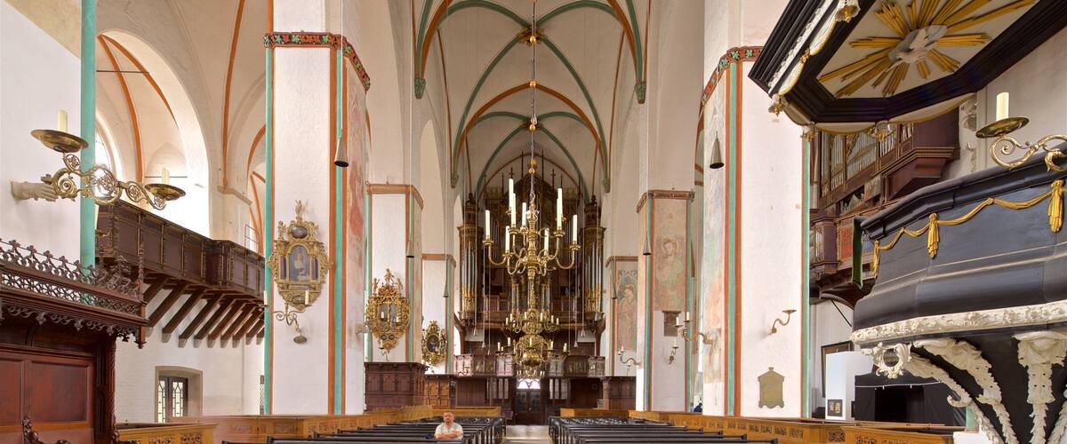 St. Jakobi Church showing interior views, a church or cathedral and heritage elements