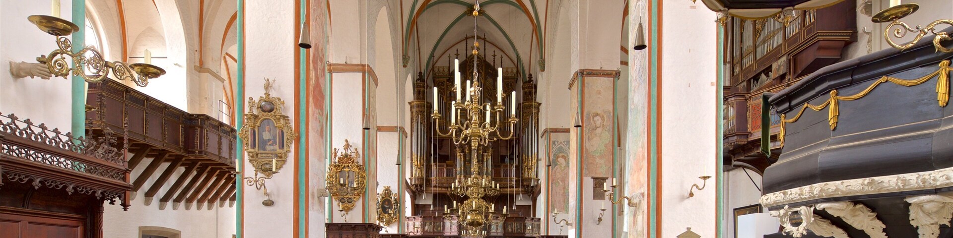 St. Jakobi Church showing interior views, a church or cathedral and heritage elements