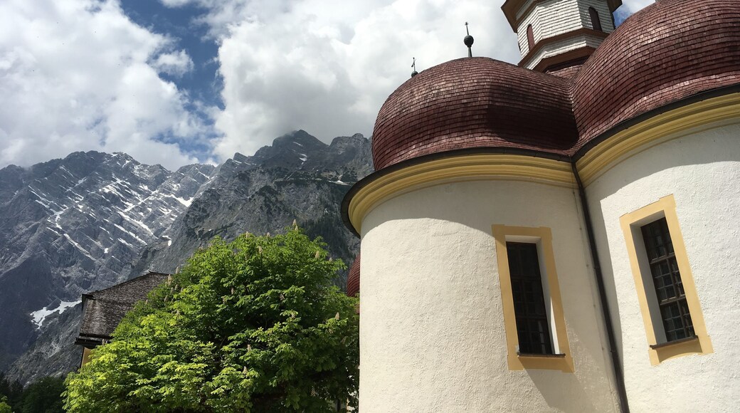 St Bartholomews Church on Lake Konigsee #bavaria