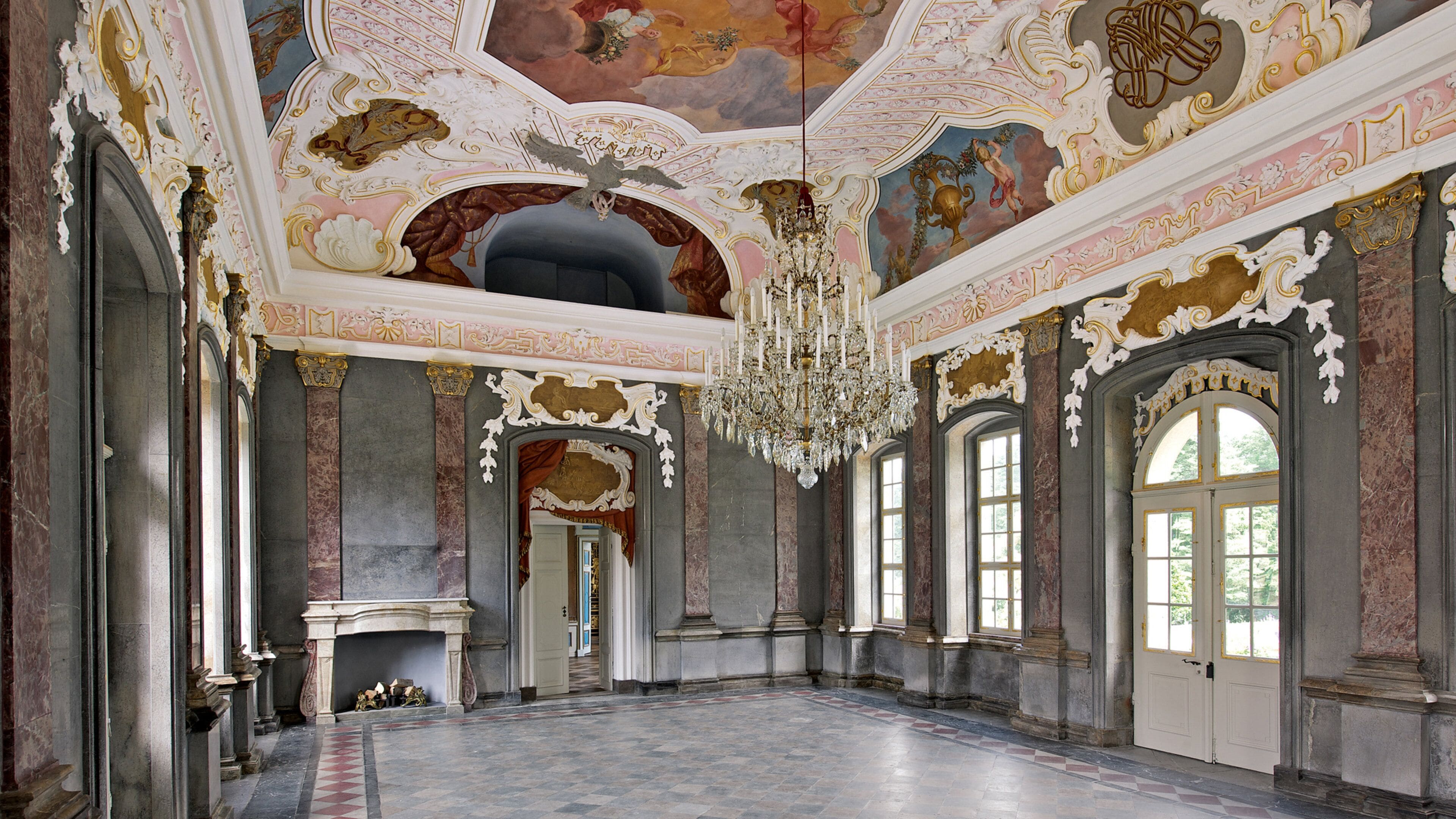 Hermitage Old Palace featuring heritage elements and interior views