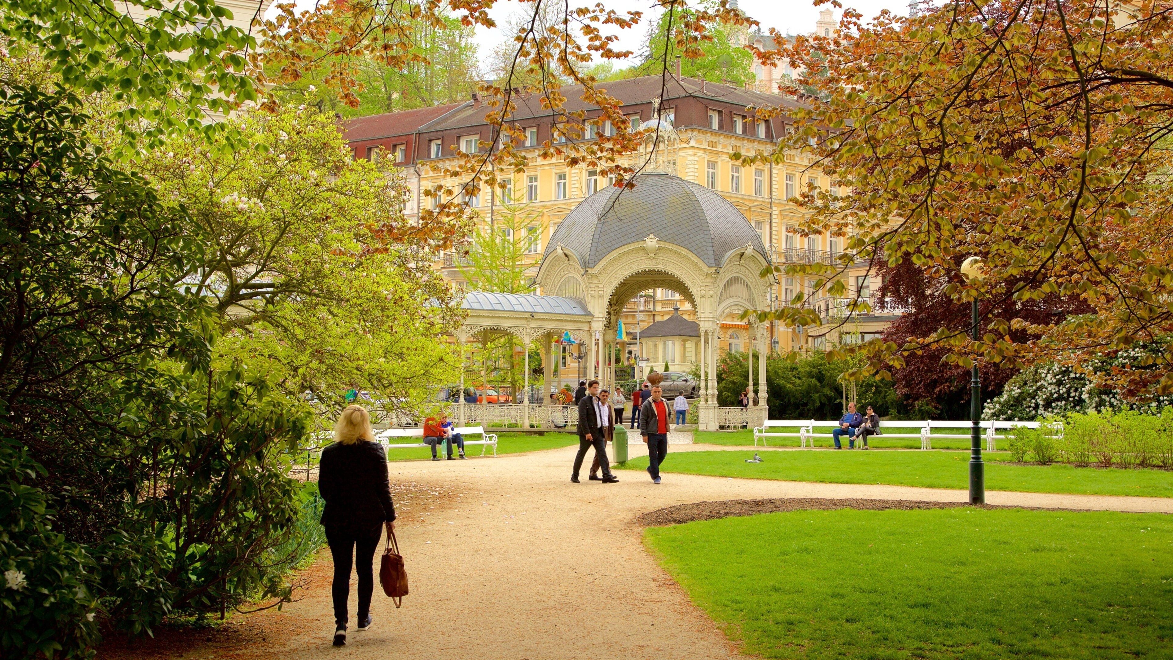 Karlovy Vary which includes a garden