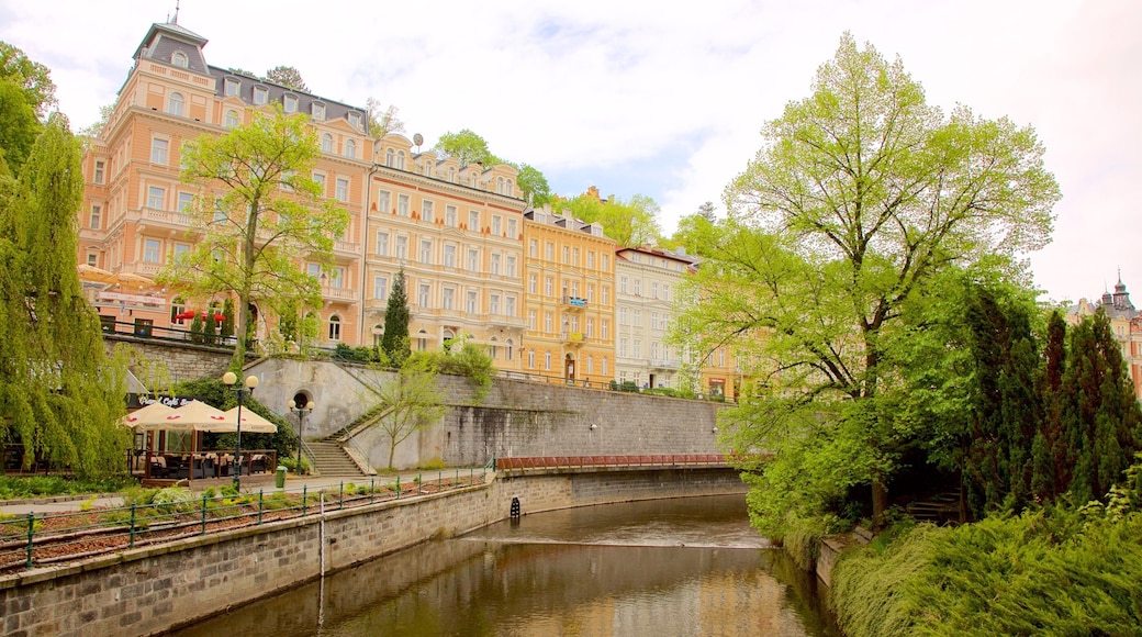 Karlovy Vary featuring a river or creek and a park