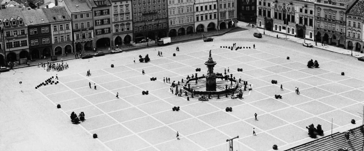 Cesky Budejovice Square, Czech Republic