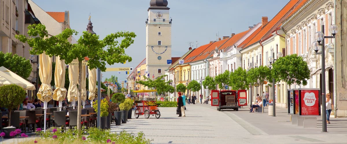 Slovakia which includes street scenes and a square or plaza