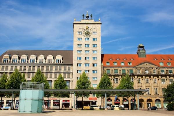 Leipzig which includes heritage architecture