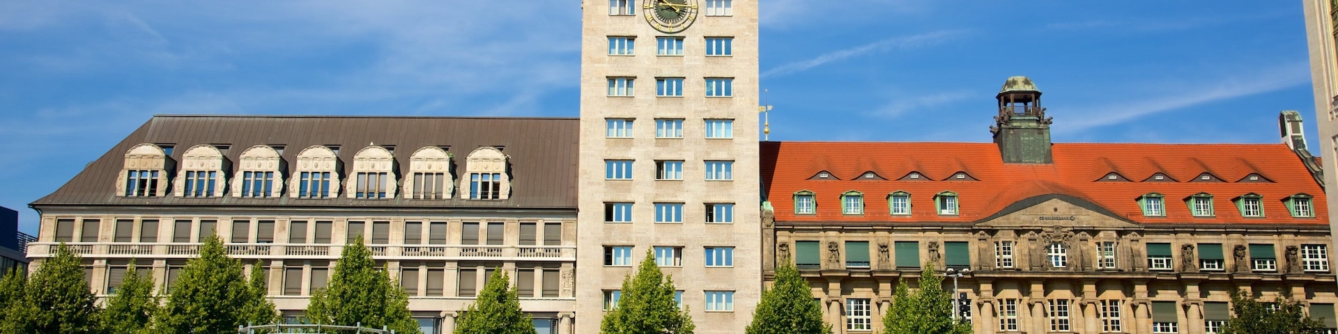 Leipzig que incluye patrimonio de arquitectura