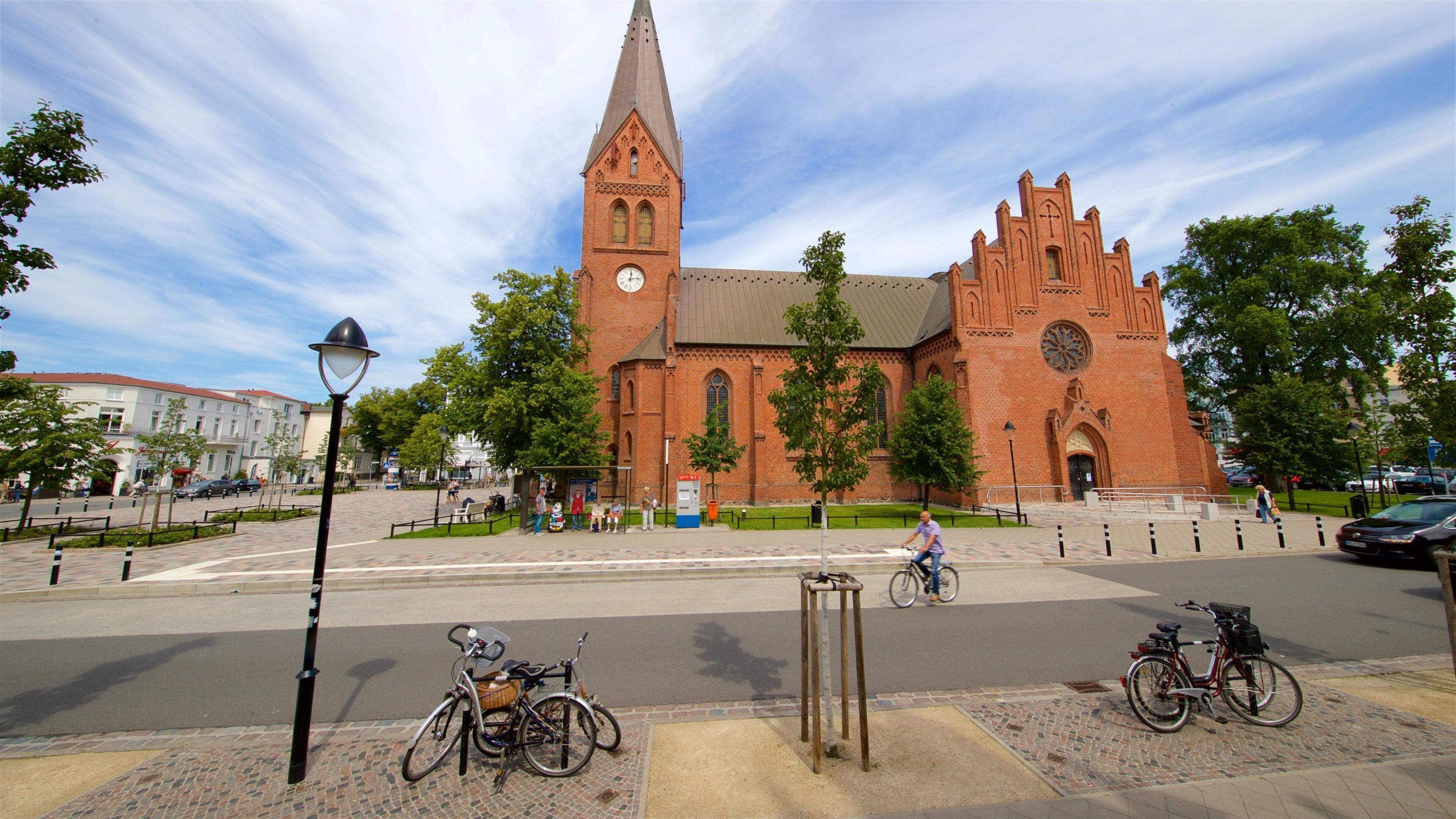 Warnemuende Church showing heritage architecture and a church or cathedral