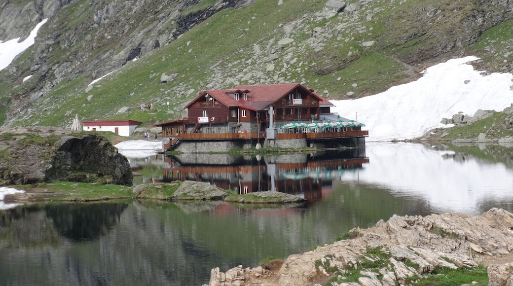 Bâlea Lake is a glacier lake situated at 2,034 m of altitude in the Făgăraș Mountains, in central Romania, in Cârțișoara, Sibiu County.