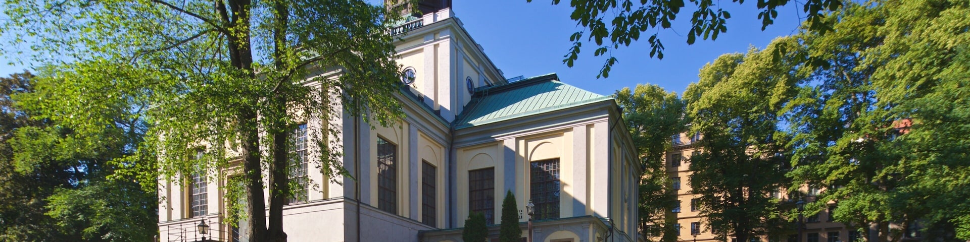Kungsholm Church which includes a church or cathedral and heritage architecture