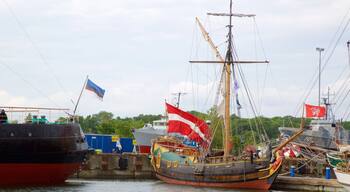 Tallinn showing boating and a bay or harbour