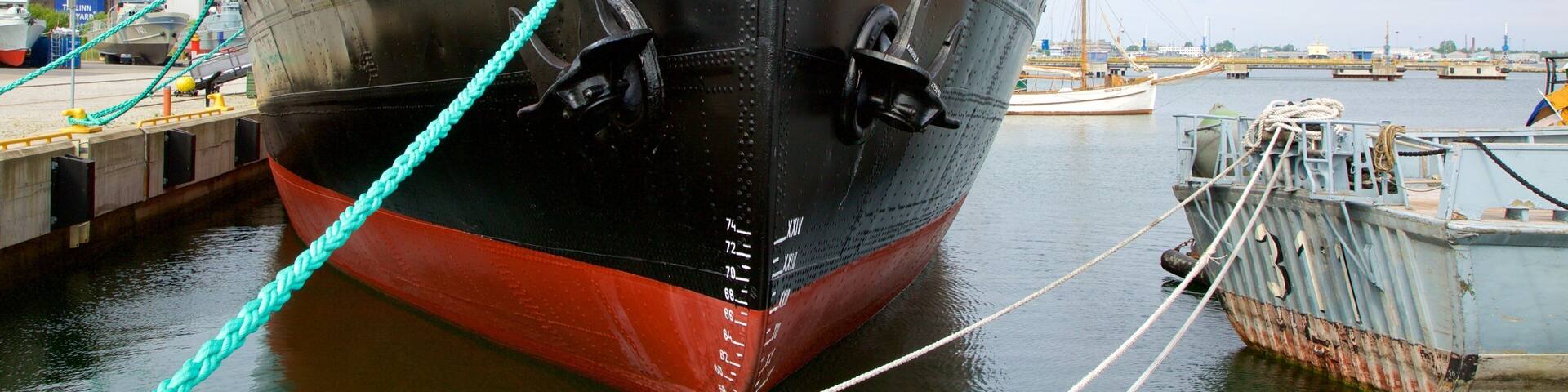 Tallinn which includes a bay or harbor and boating