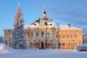 Kuopio City Hall on the Market Square in winter, Finland