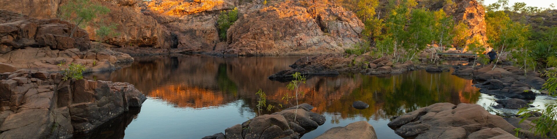 Edith Falls featuring a river or creek