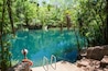 The entrance to the swimming hole at Berry Springs, a fresh water spring in the Northern Territory.