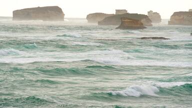 Bay of Martyrs showing rocky coastline